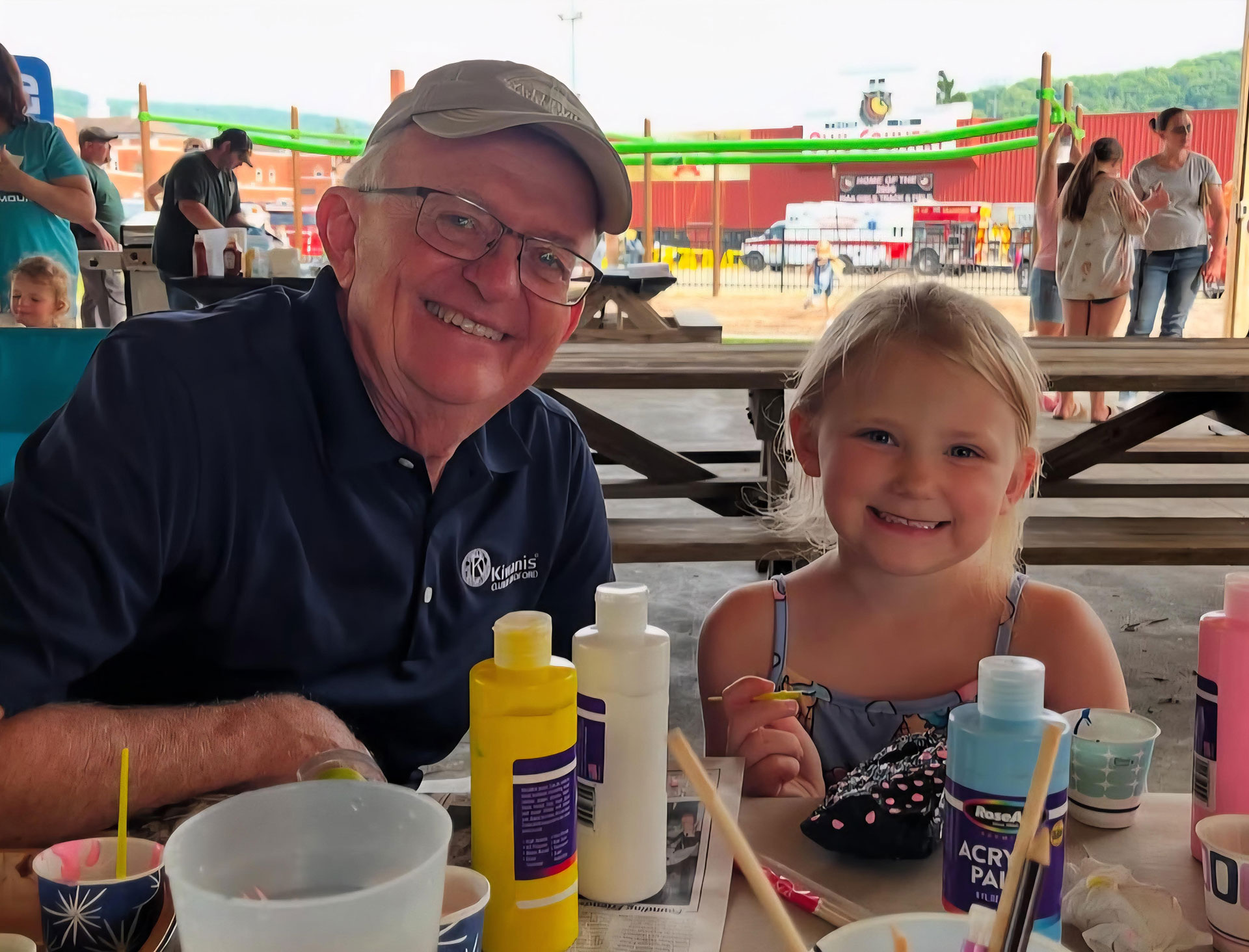 Image of Patrick Ryan and Inez Quick at the touch a truck event Summer of 2025 | Kiwanis Club of Bradford