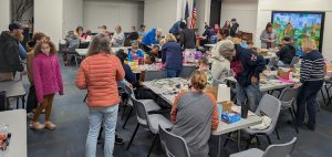 Image of a large group of people working on crafts at the Kiwanis Craft Days May 2nd, 2026 | Kiwanis Club of Bradford